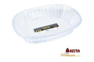 KEITA K12 PORTA PAO OVAL TRANCA CRISTAL