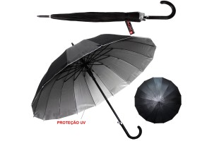 GUARDA CHUVA AUTOMÁTICO 16 VARETAS 94 CM