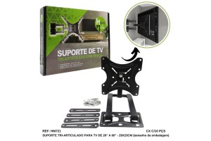 HM721 SUPORTE TELEVISAO ARTICULADO 26 A 60 POL