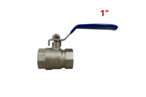 Válvula Esfera Água Alavanca Azul Fêmea 1