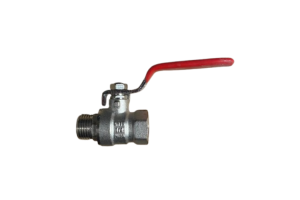 Válvula Esfera Água Alavanca Vermelha Macho x Fêmea 1/2
