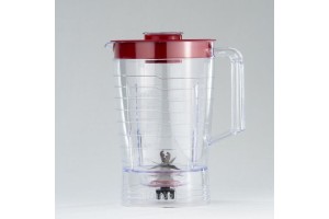 Copo Liquidificador Mondial L-99 Cristal Tampa (Preta-Branca-Vermelha) Mebrasi