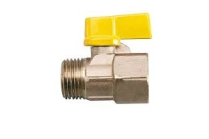 Válvulas Esfera Gás Mine Amarela Macho x Fêmea 1/2