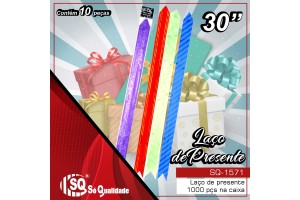 SQ1571 KIT 10 UNIDADES LACOS PRESENTE 50CM