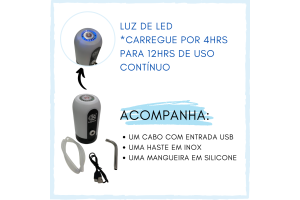 Bomba de água para garrafão recarregável