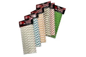 CANUDO PAPEL COLORIDO 25 PCS