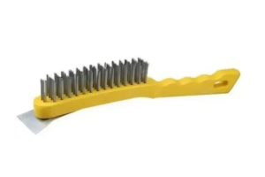 ESCOVA DE AÇO COM RASPADOR