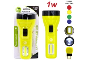 HM39 LANTERNA E LUMINARIA 1 WATTS RECARREGAVEL