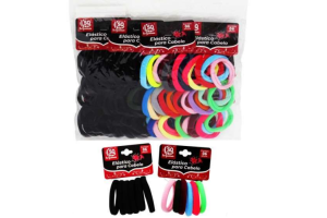 SQ3491 ELASTICO CABELO EMBALAGEM 72 PECAS