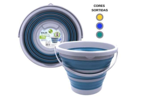  BALDE SILICONE RETRATIL 10 LITROS