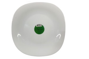 PRATO OPALINE 7511 LISO QUADRADO SOBREMESA 20 CM