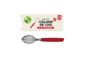 HM344 COLHER CHA VERM CAIXA 12 UND