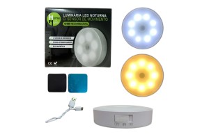 HM249 LUMINARIA LED C/SENSOR RECARREGAVEL