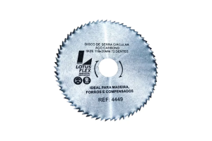 LOTUS 4449 DISCO SERRA MADEIRA 72 DENTES MDF