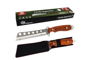 Facão Esportivo 33CM Cabo Madeira
