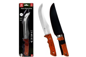 Faca Esportiva 29CM Cabo Madeira